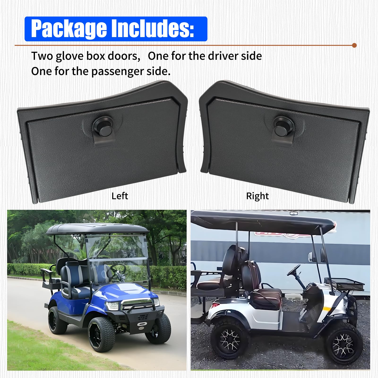 Amazon.com : Golf Cart Glove Box Door Set Kit Compatible with